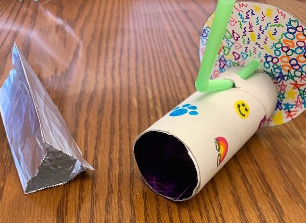 DIY PAPER TUBE BALL AND CUP GAME FOR KIDS