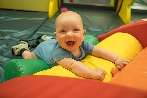 infant smiling